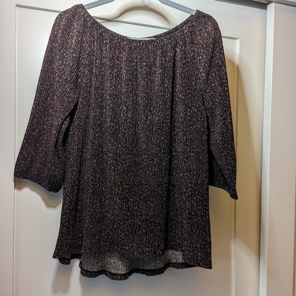 Soft Surroundings Metallic Blouse size Petite Medium - Picture 1 of 6